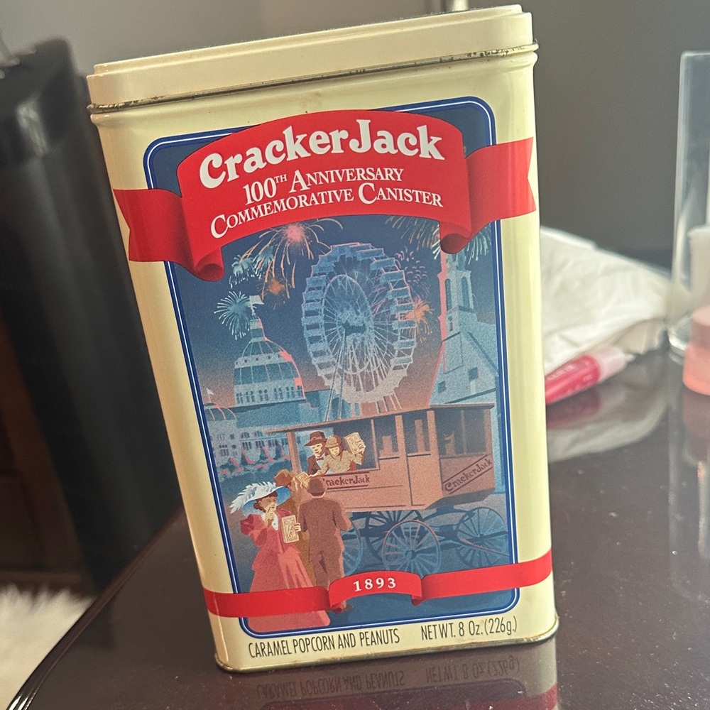 Commemorative Canister - Cream and Red